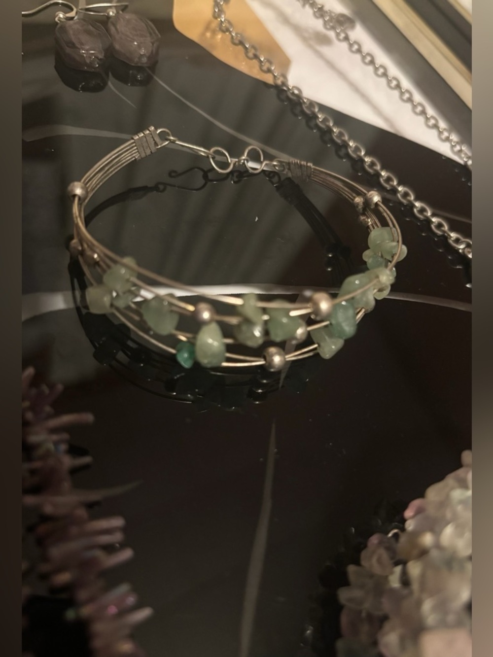 2 Necklaces, 2 Gemstone Bracelets, and 2 pairs of Earrings #121 - Picture 10 of 16